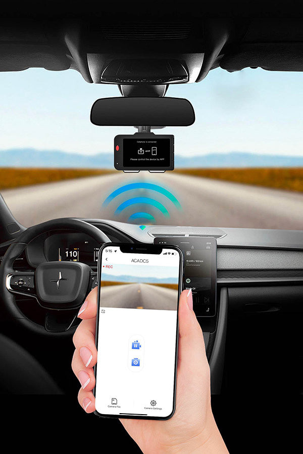 Audiovox VOXX ACADC5 4K AI Dash Camera with 1080P HD Rear Camera