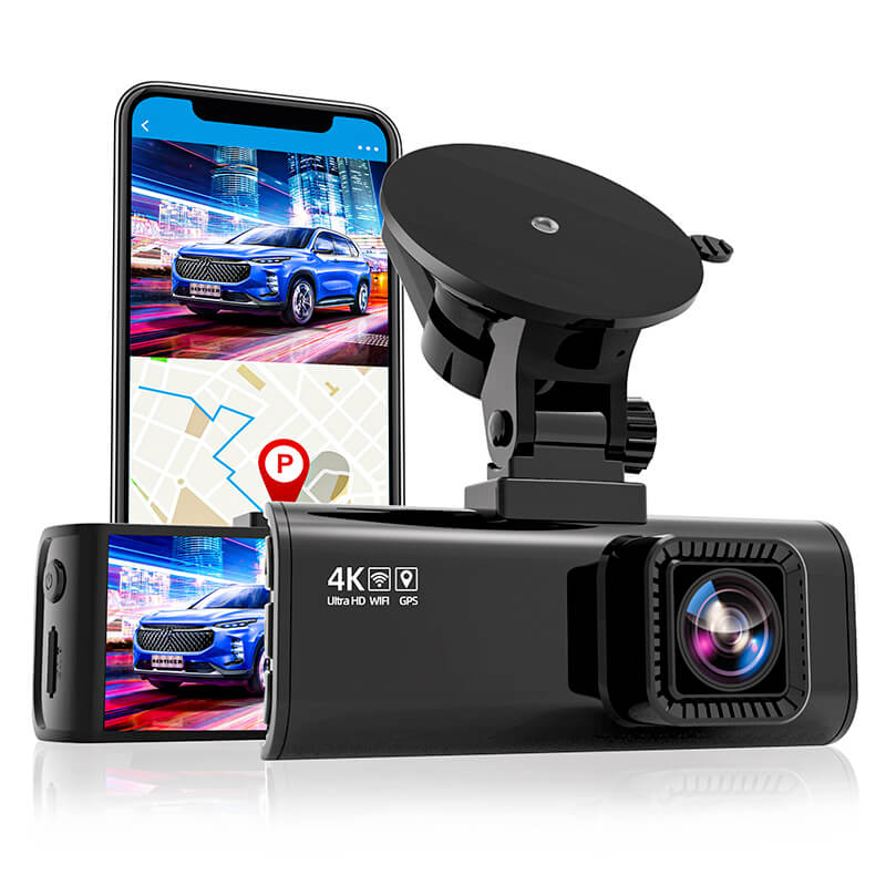 REDTIGER F7NP 4K Dash Cam Front and Rear, Built In Wi-Fi GPS, 32GB SD Card Included
