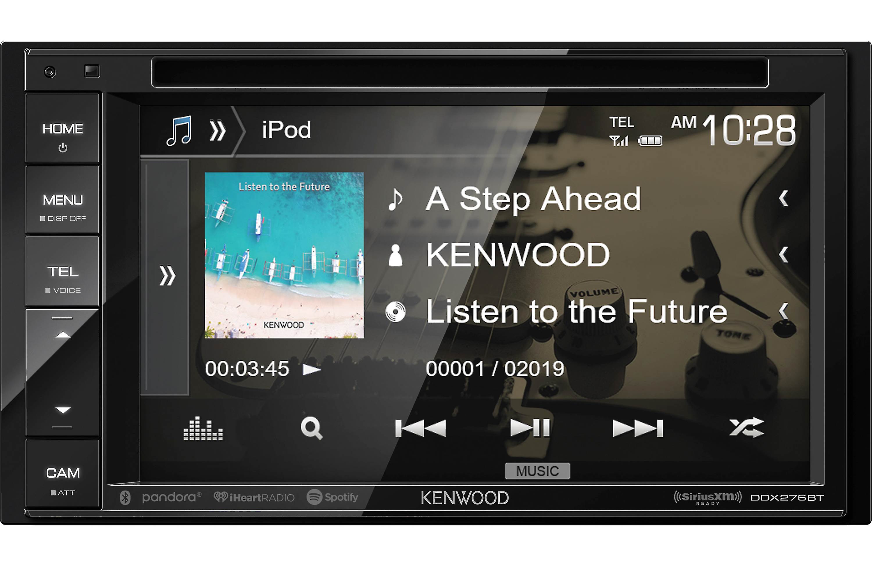 Kenwood DDX276BT 2-DIN Headunit + CMOS-230 Backup Camera Bundle