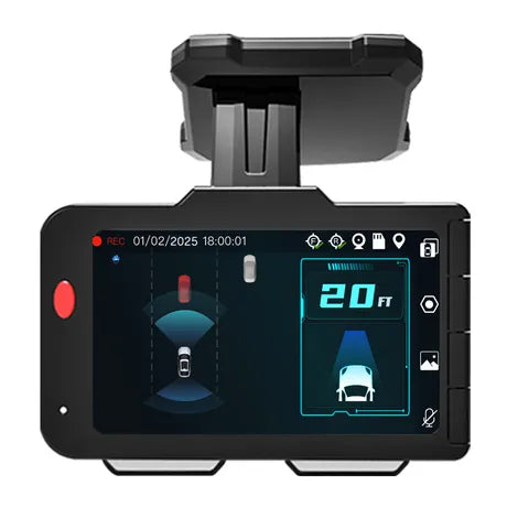 Audiovox VOXX ACADC5 4K AI Dash Camera with 1080P HD Rear Camera