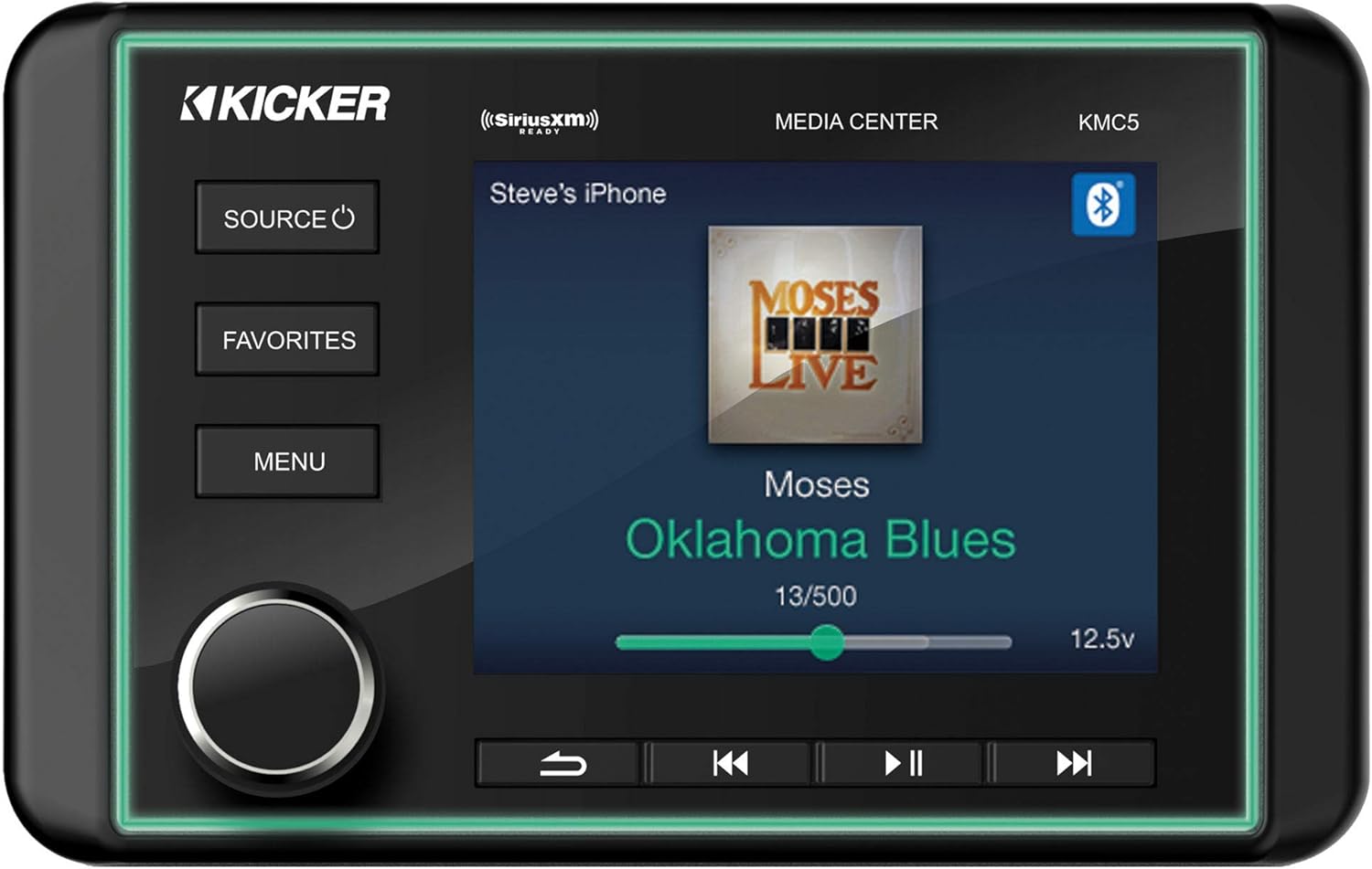 Kicker 46KMC5 Premium Marine Stereo Receiver Media Center