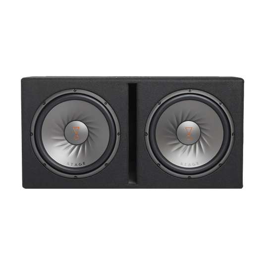 JBL Stage 1200D 12" Dual Loaded Subwoofer Ported Enclosure, 2 Ohm
