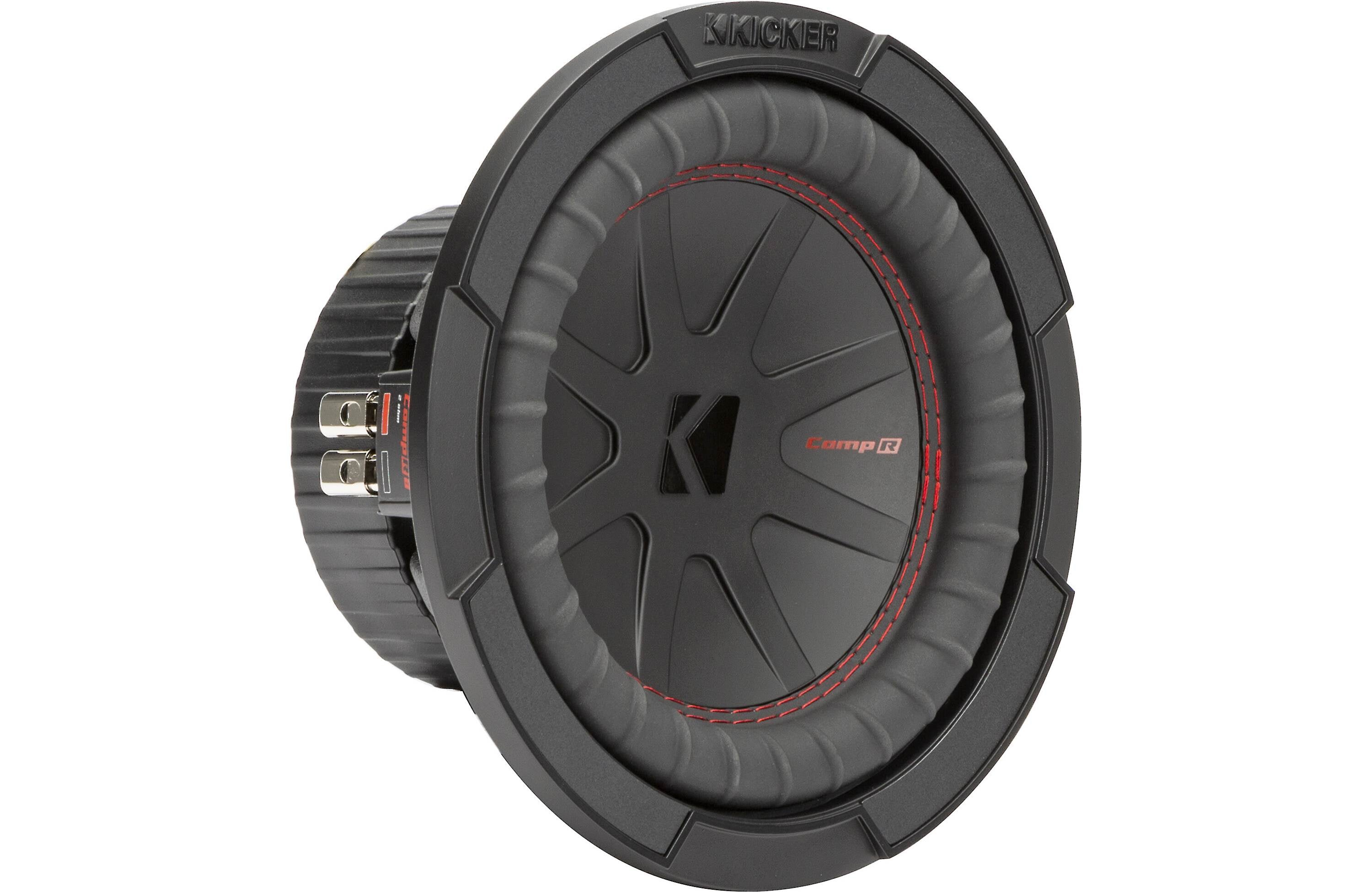 Kicker 48CWR84 Amplifer and Subwoofer Bass Bundle with Install Kit