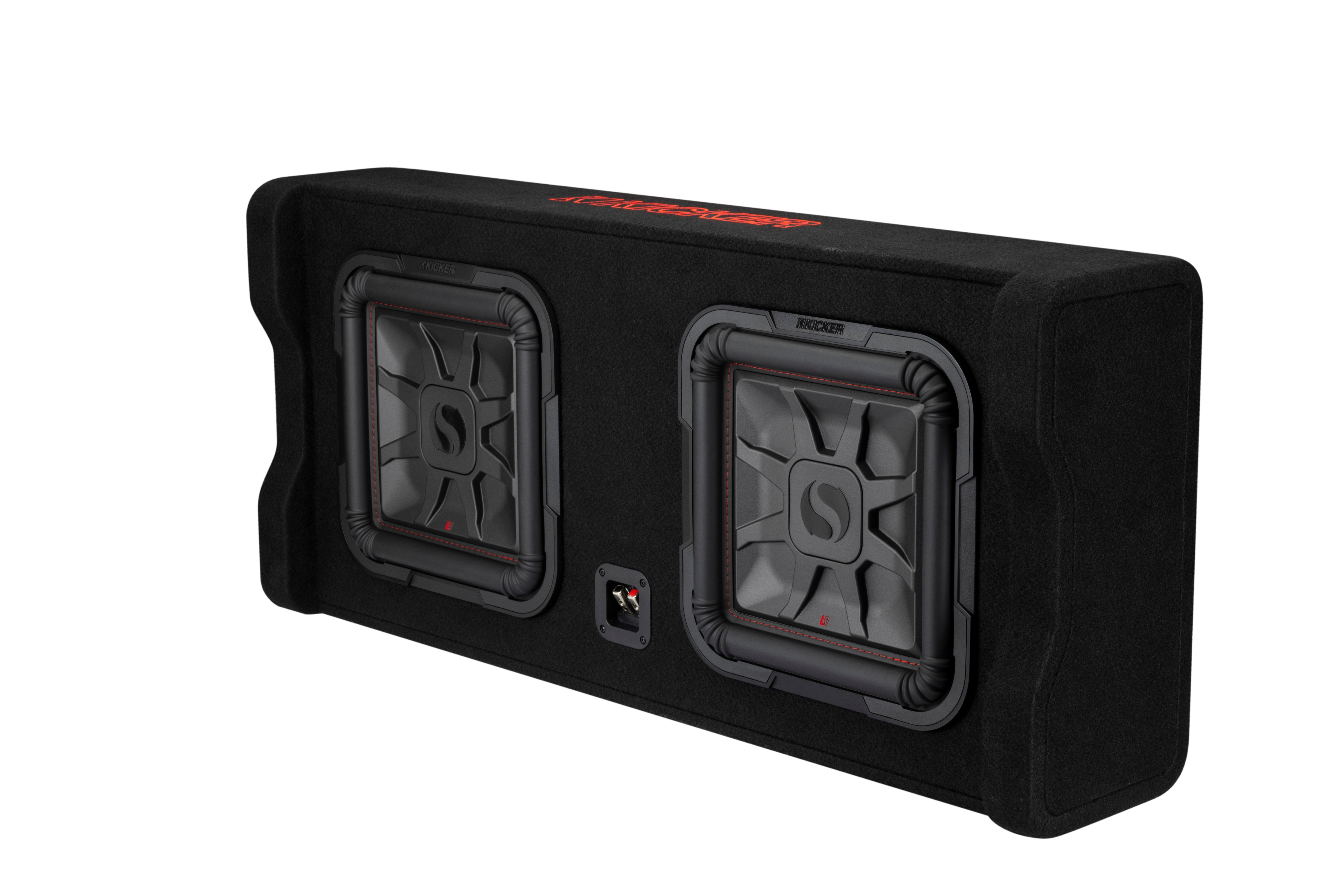 Kicker 49DL7TDF122 Dual 12" L7T Down-Firing 2-Ohm Loaded Subwoofer Enclosure