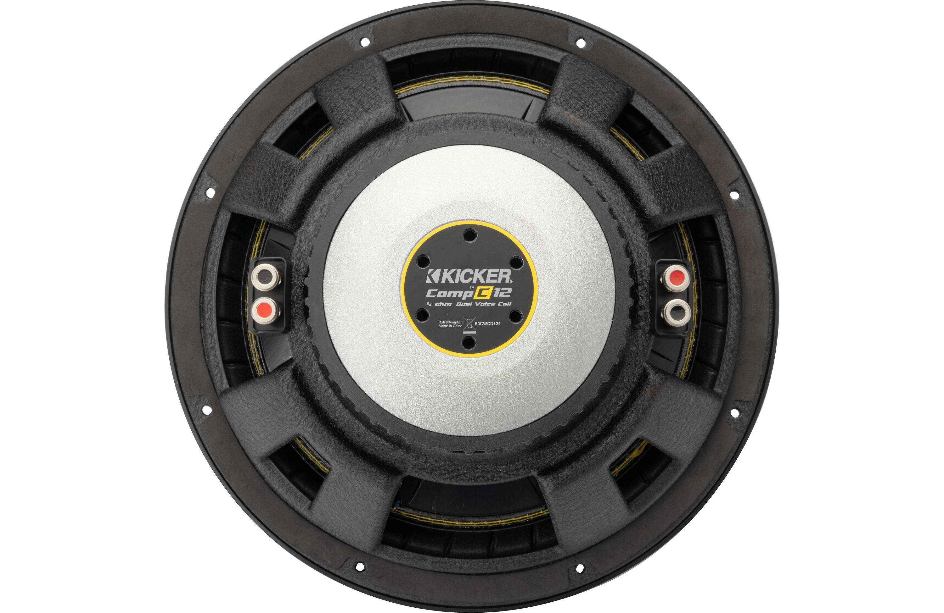Kicker 50CWCD124 12" CompC 4 Ohm DVC Subwoofer