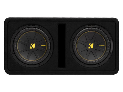 Kicker 50DCWC102 CompC 10" Dual Loaded Subwoofer in Vented Enclosure