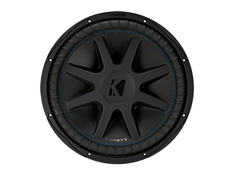 KICKER 50CVX152 15-Inch CompVX 2-Ohm DVC Subwoofer front view