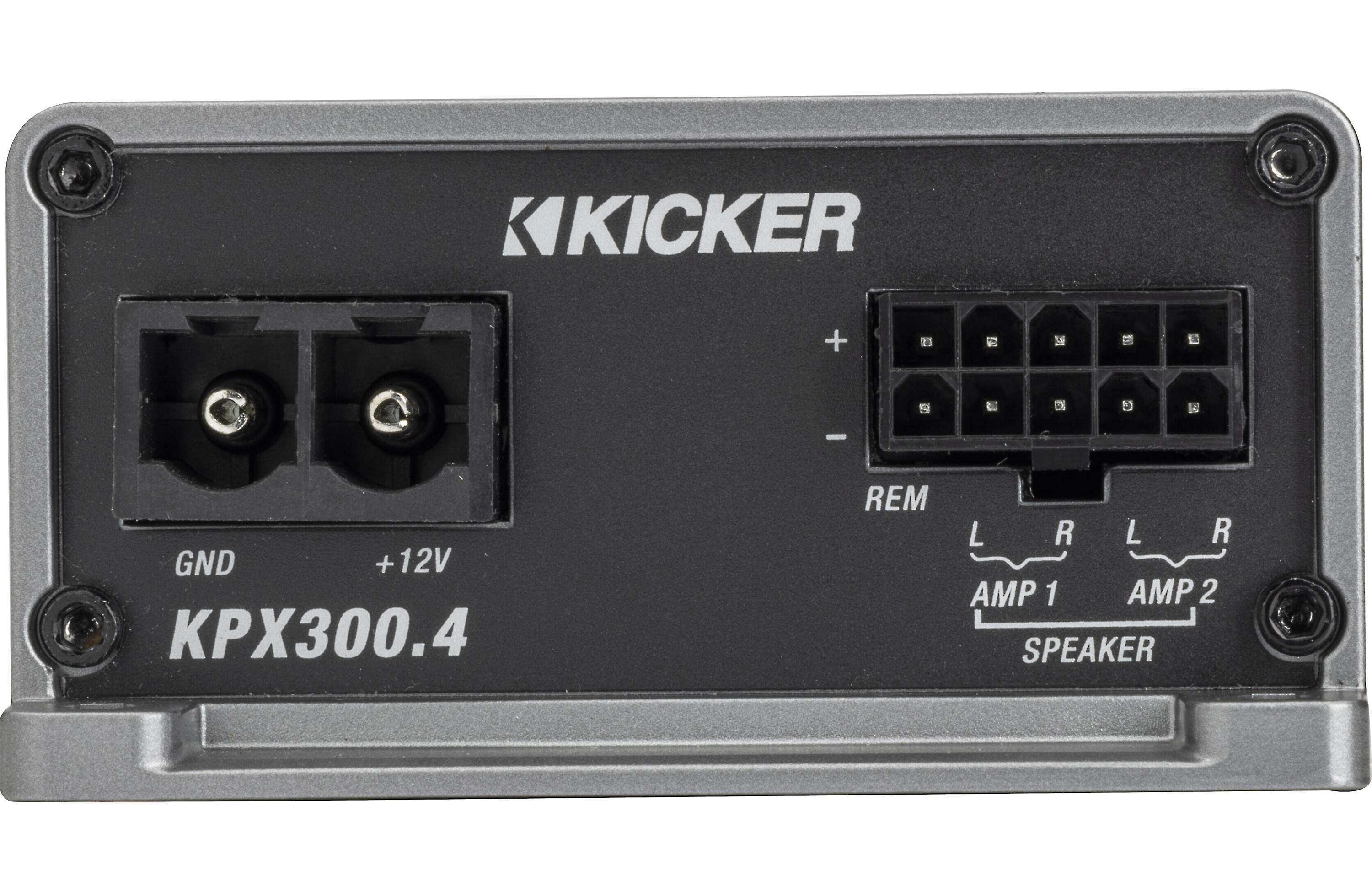 Kicker 51KPX300.4 Weather-Resistant 4-channel 300W compact amplifier
