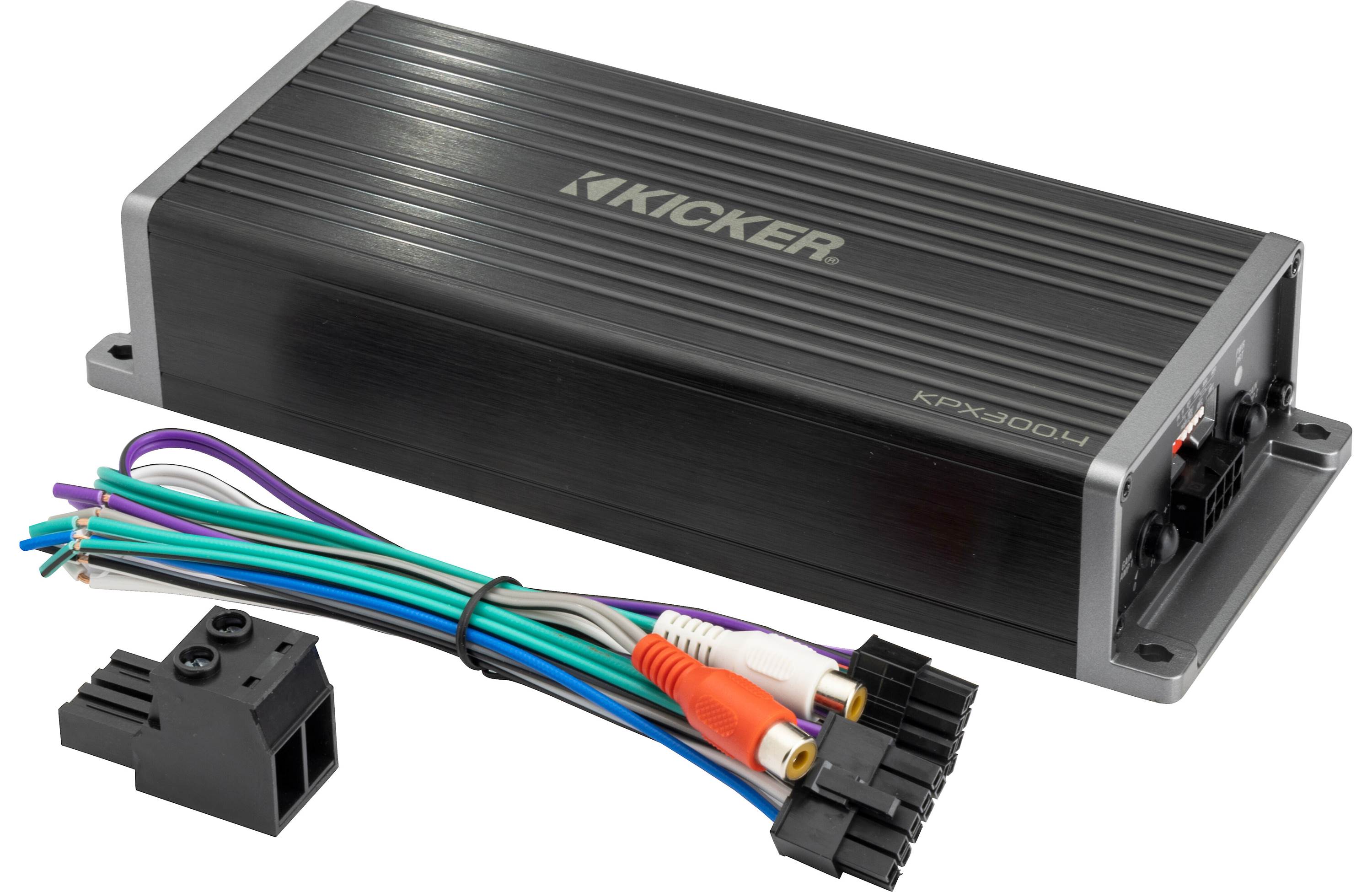 Kicker 51KPX300.4 Weather-Resistant 4-channel 300W compact amplifier