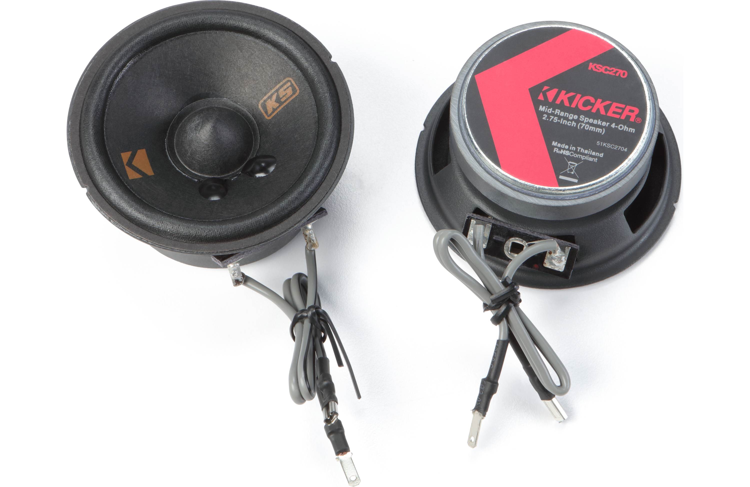 Kicker 51KSC2704 2.75" Mid/Tweeters, Pair