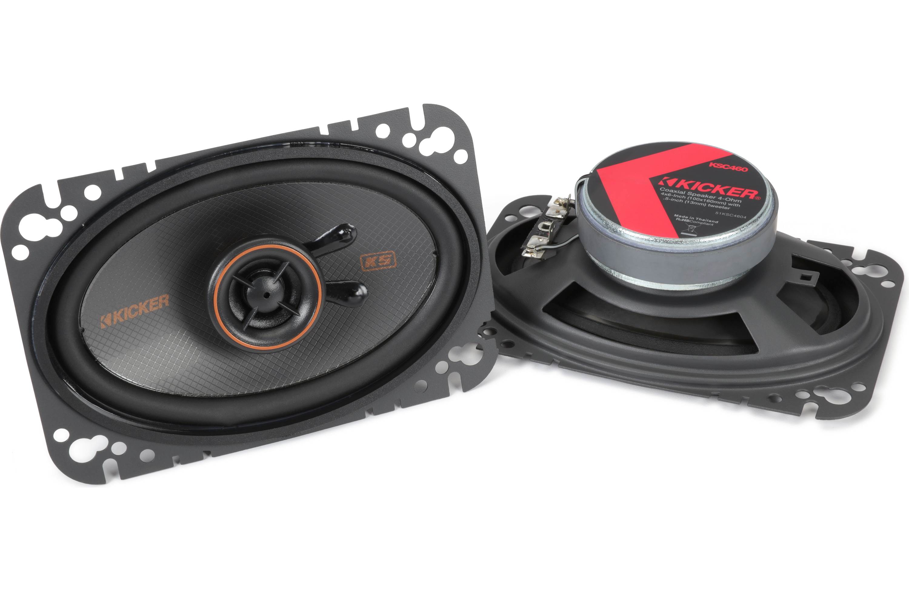 Kicker 51KSC4604 4x6" 2-Way Coaxial Speakers