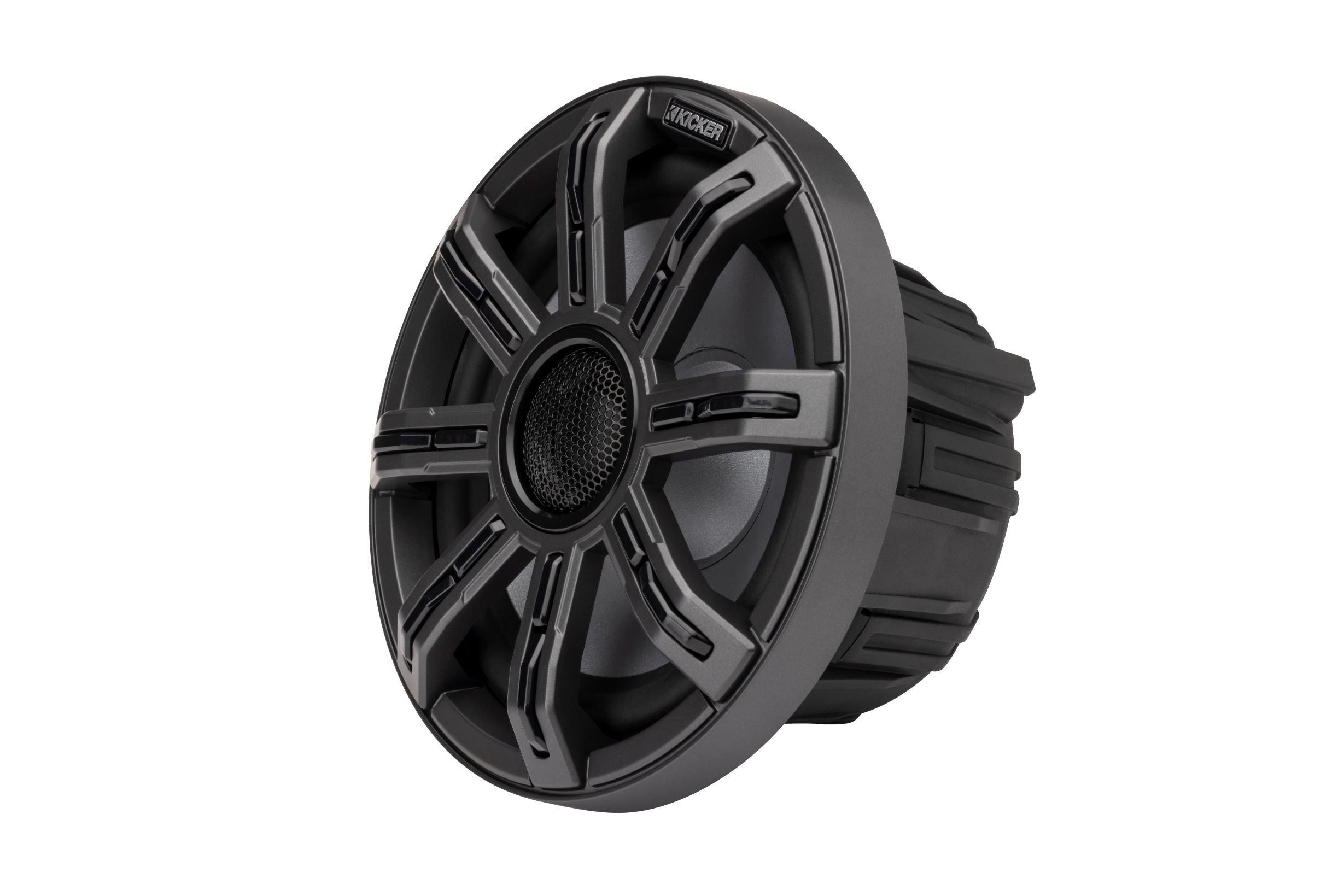 Kicker 51MSC8 8" 2-Way Marine Speakers with RGBW LED Lighting