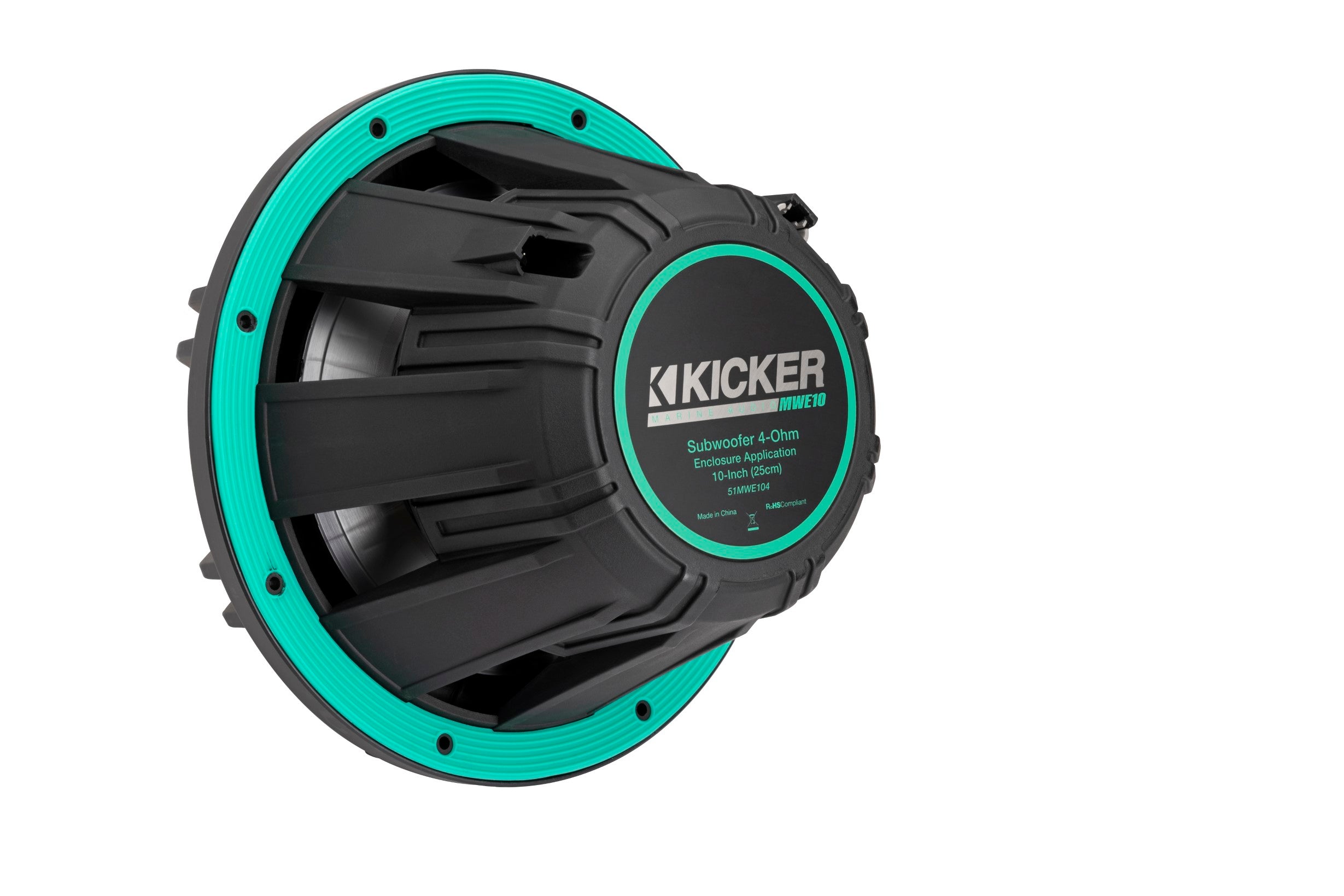 Kicker 51MWE104 10” 4 Ohm Marine Subwoofer for Enclosures