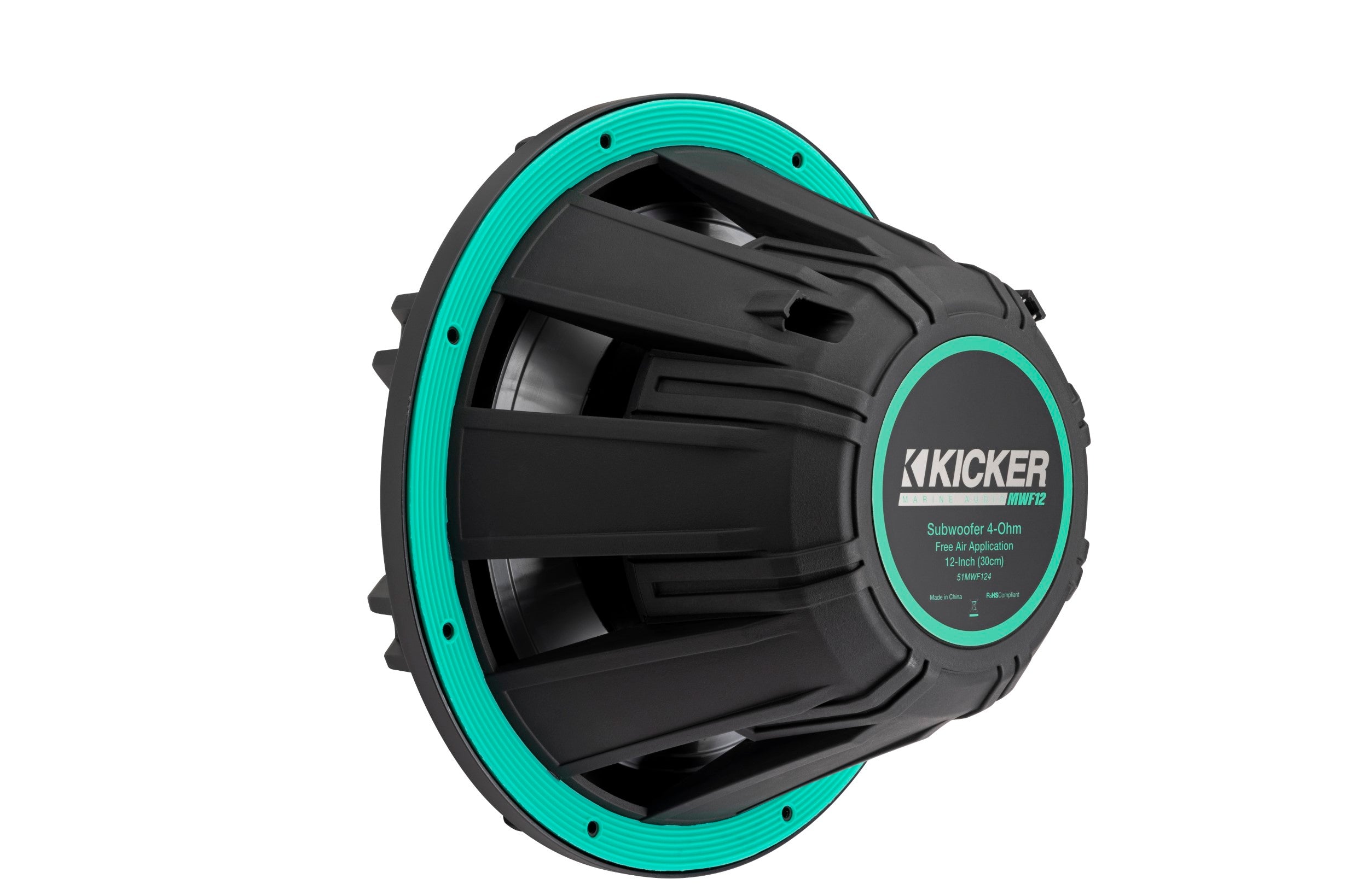 Kicker 51MWE124 12” 4 Ohm Marine Subwoofer for Enclosures
