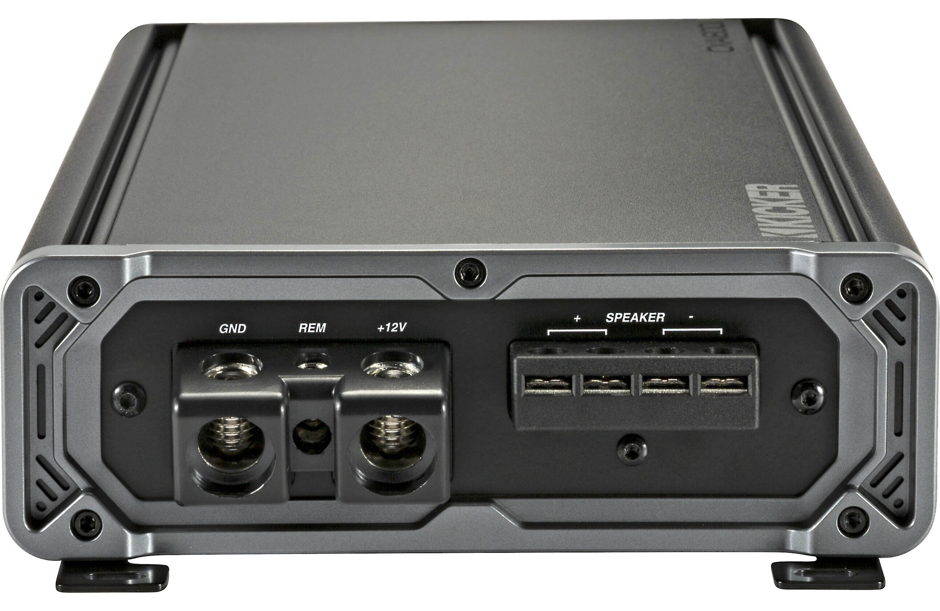 Kicker 48CWR154 Amplifer and Subwoofer Bass Bundle with Install Kit