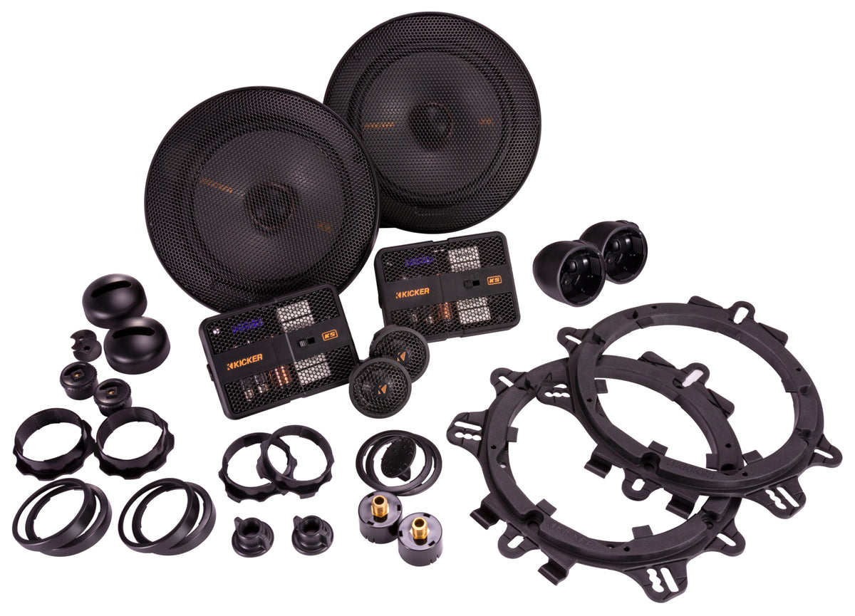 Kicker 51KSS6504 KSS650 6.5-Inch Component Speaker System, 4-Ohm