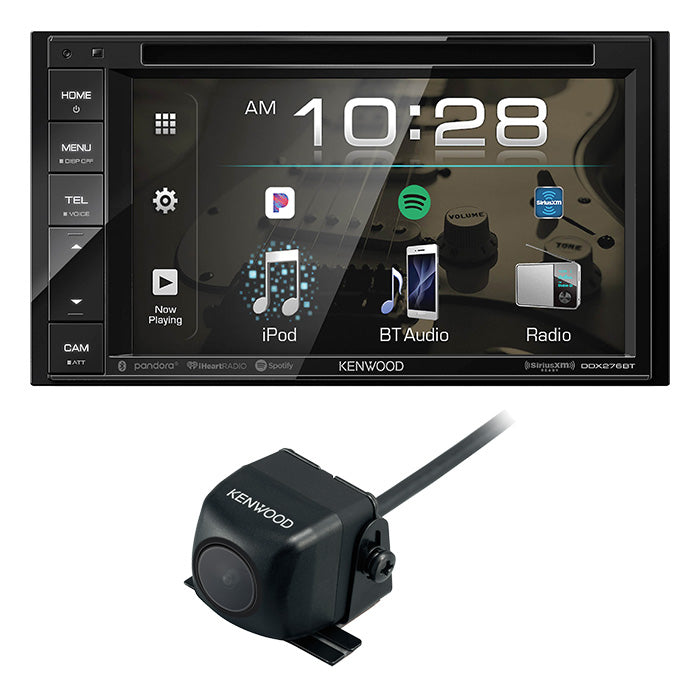 Kenwood DDX276BT 2-DIN Headunit + CMOS-230 Backup Camera Bundle