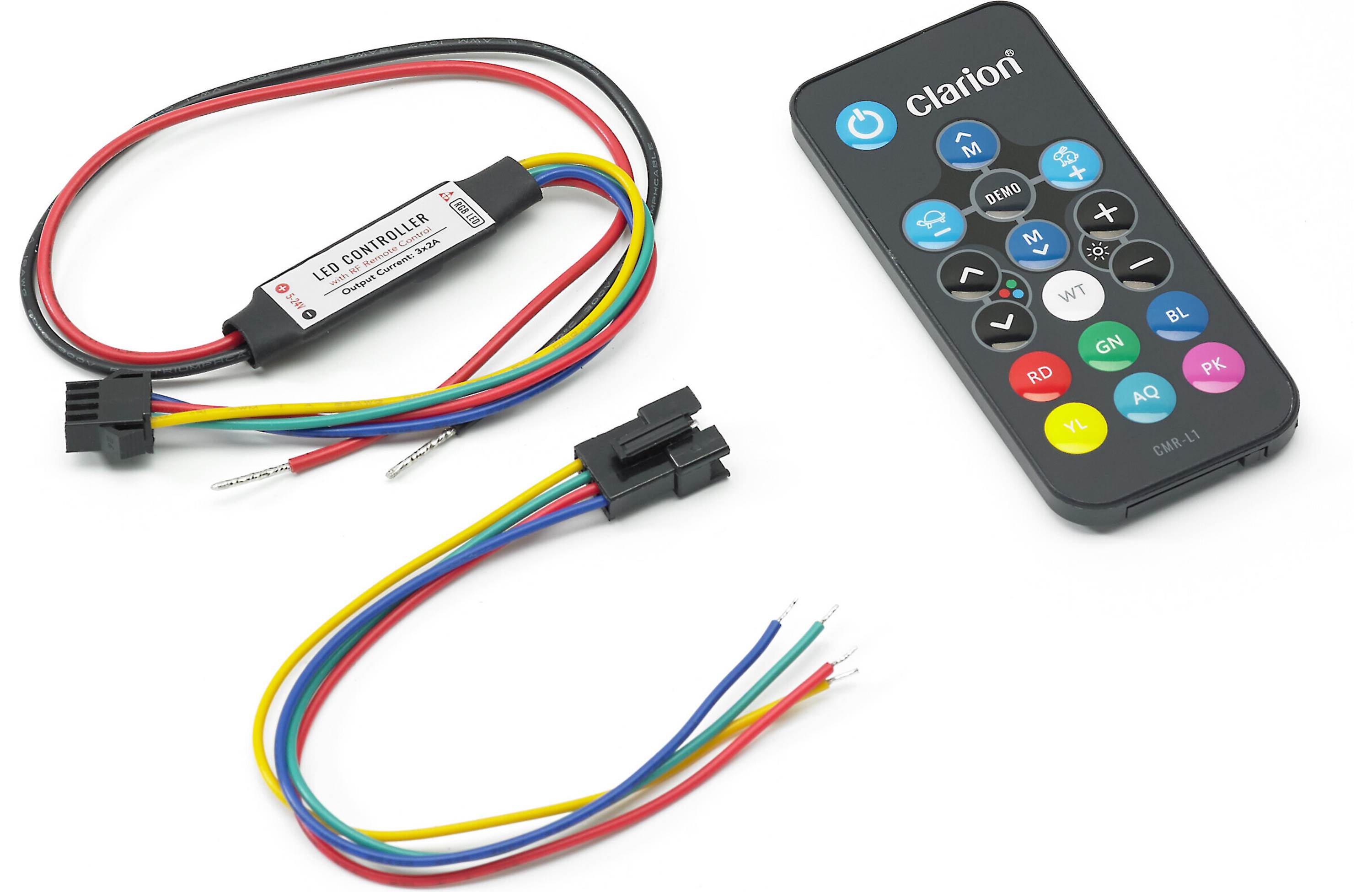 Clarion CMM-30 + CMSP-651RGB-SWG + CMR-L1 Marine Bundle