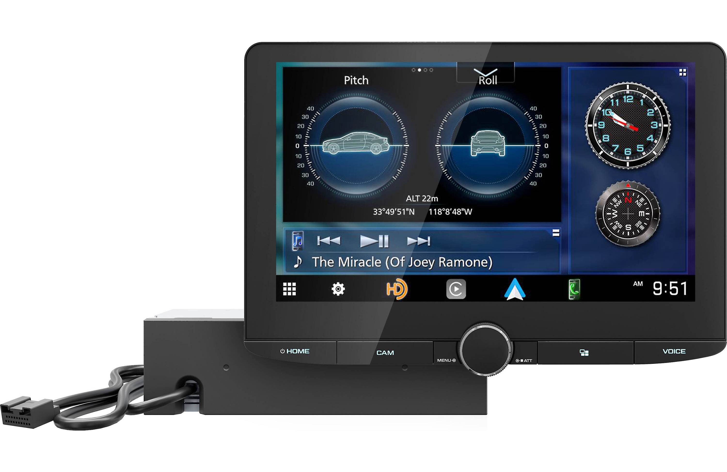 Kenwood Excelon DAX1050XR Direct Replacement 10.1" Floating Digital Multimedia Receiver