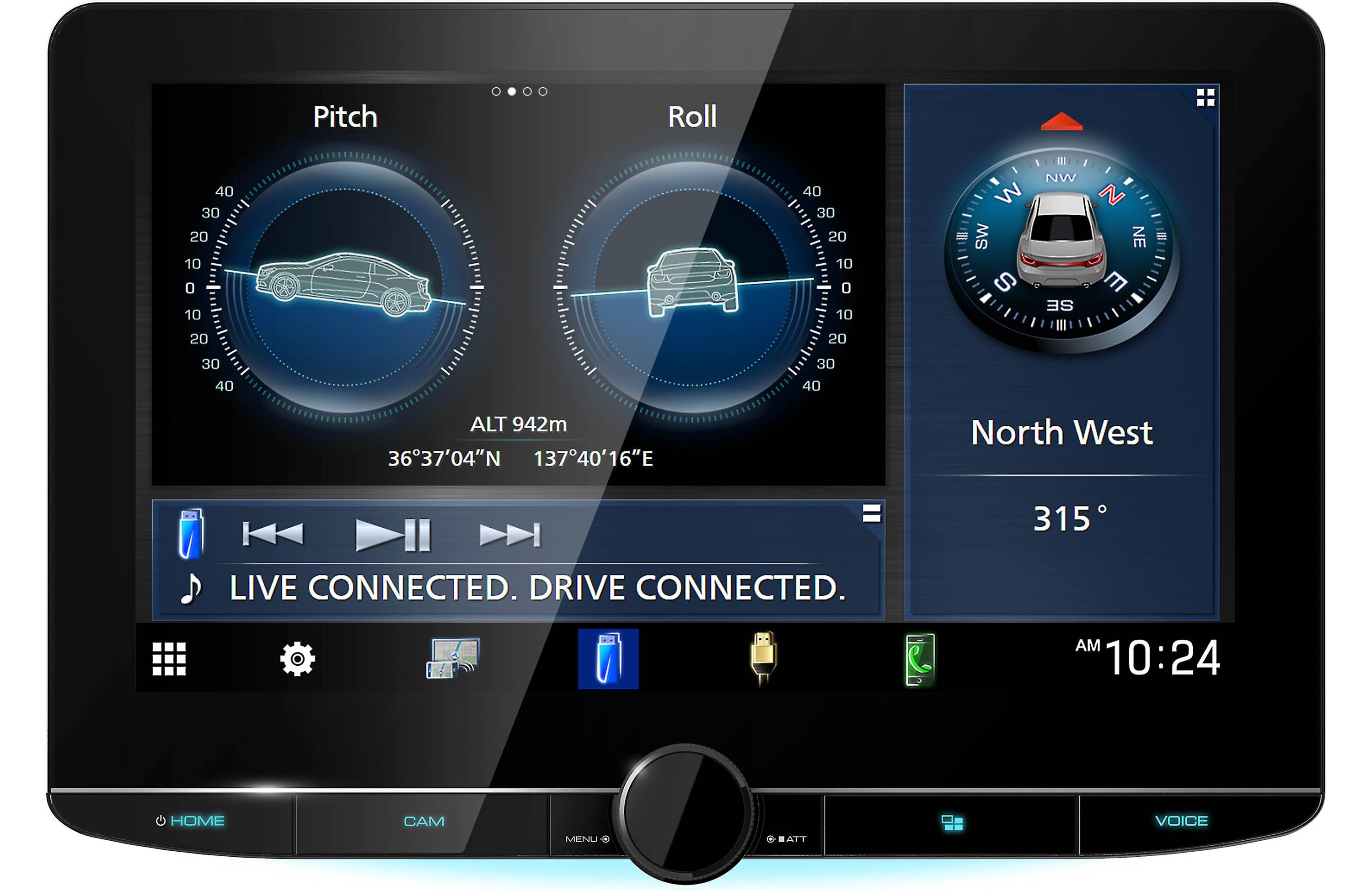 Kenwood Excelon DAX1050XR Direct Replacement 10.1" Floating Digital Multimedia Receiver