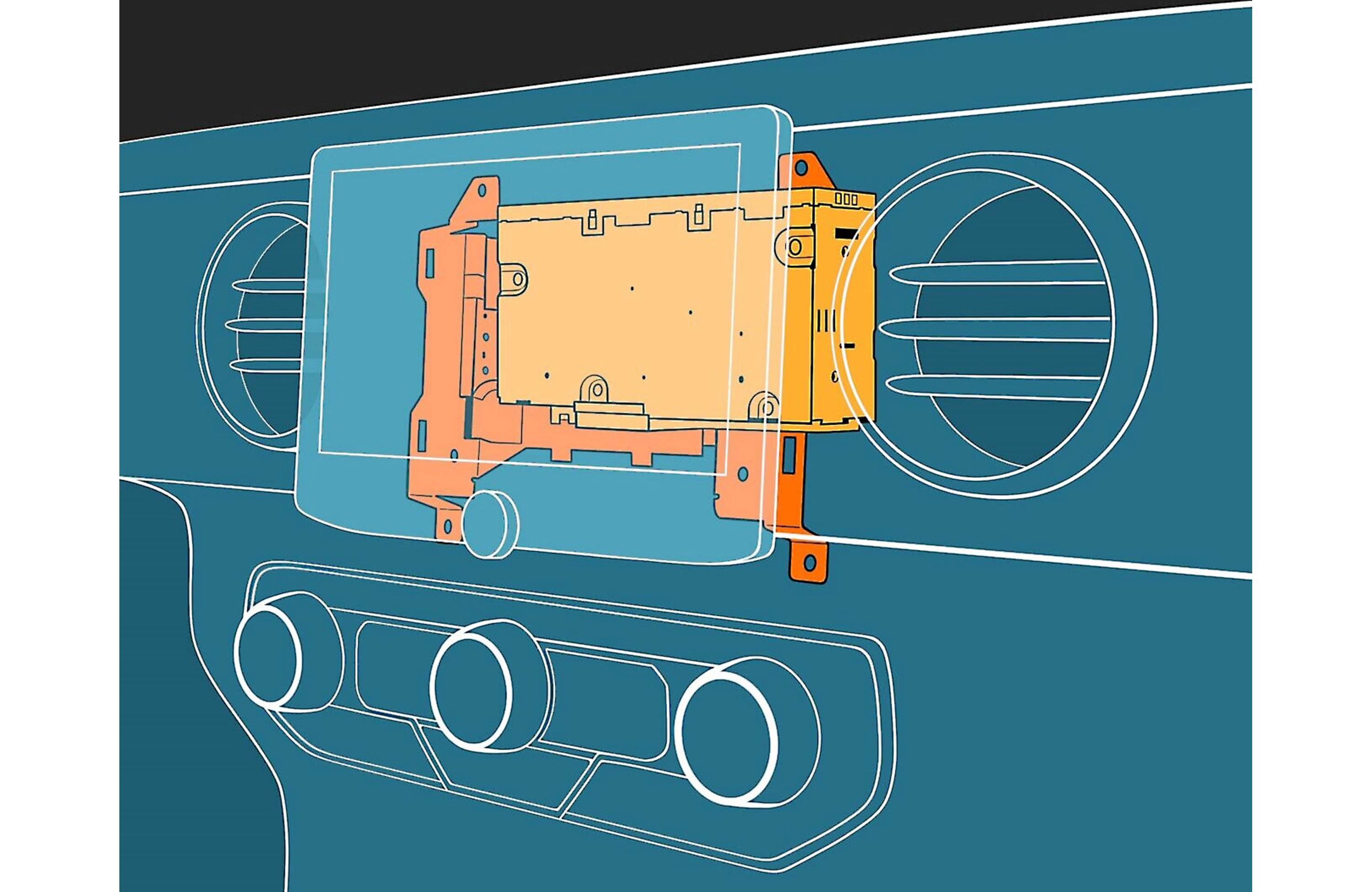 Kenwood Excelon DAX1050XR Direct Replacement 10.1" Floating Digital Multimedia Receiver