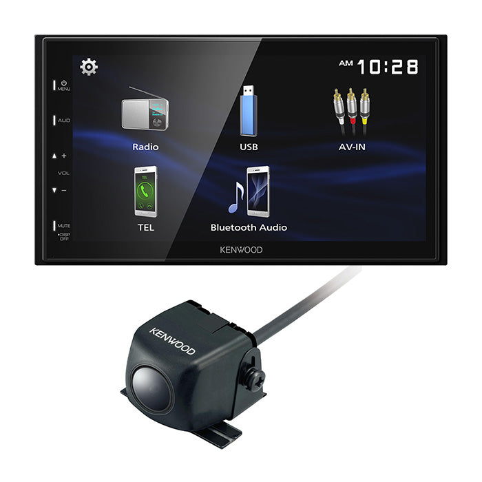 Kenwood DMX129BT + CMOS-230 Backup Camera Bundle