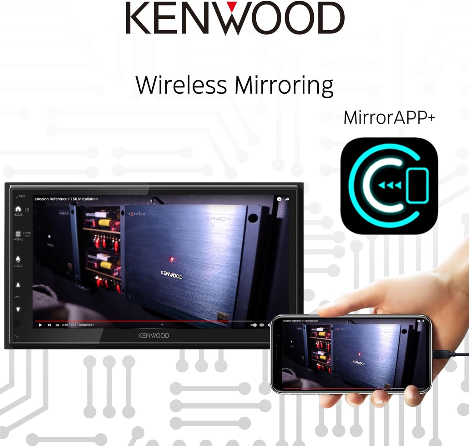 Kenwood DMX5710S 6.8" Digital Media Receiver, iDatalink Maestro Ready - Freemans Car Stereo
