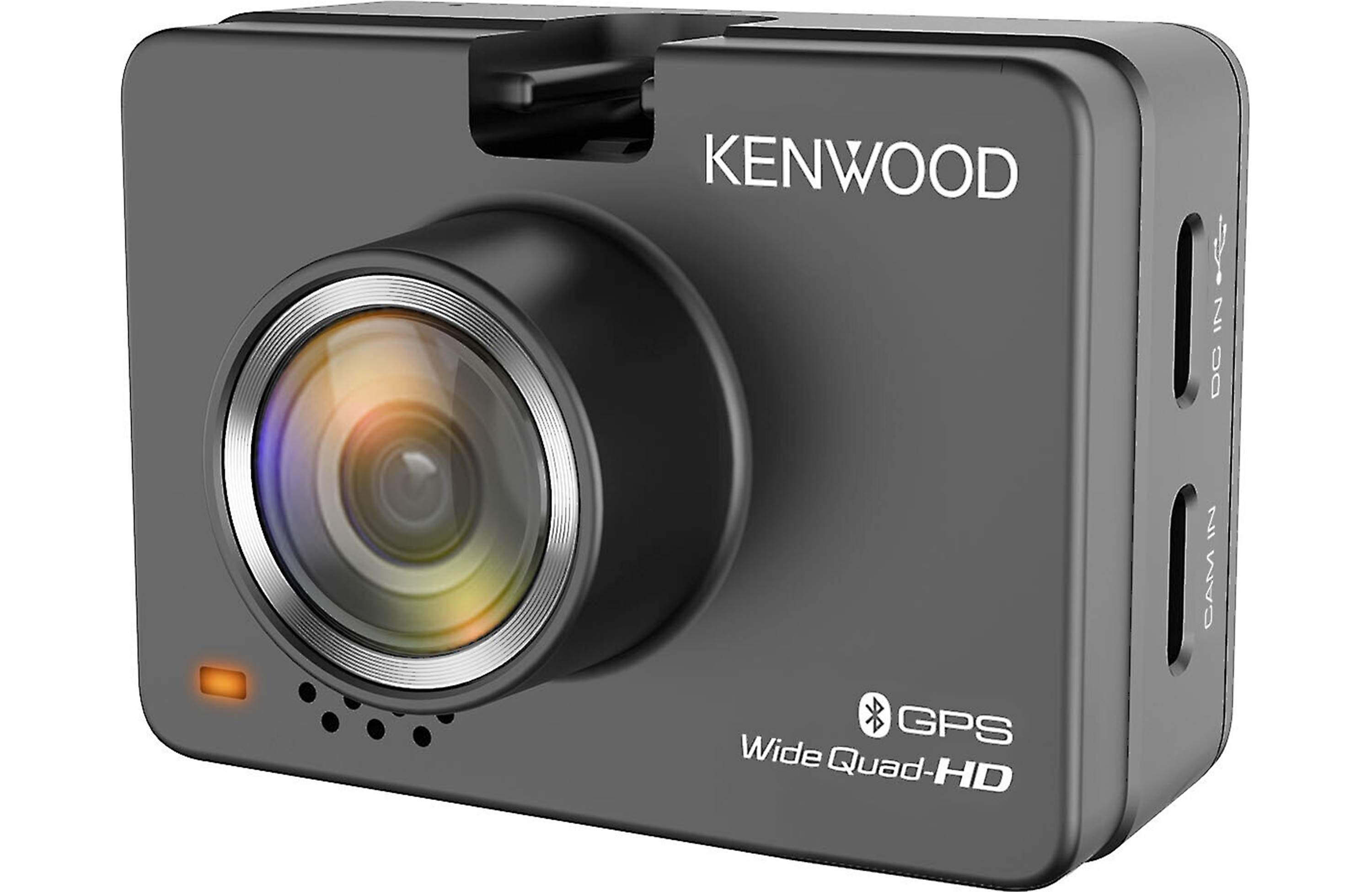 Kenwood DRV-A510WDP HD dash cam with Wi-Fi, GPS, and rear-view cam