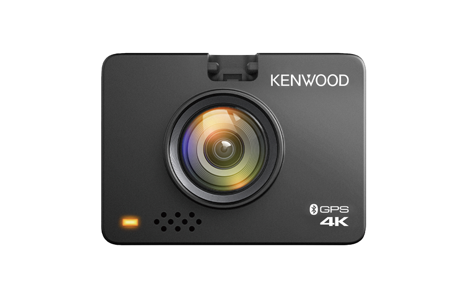 Kenwood DRV-A610WDP 4K HD dash cam with Wi-Fi, GPS, and rear-view cam