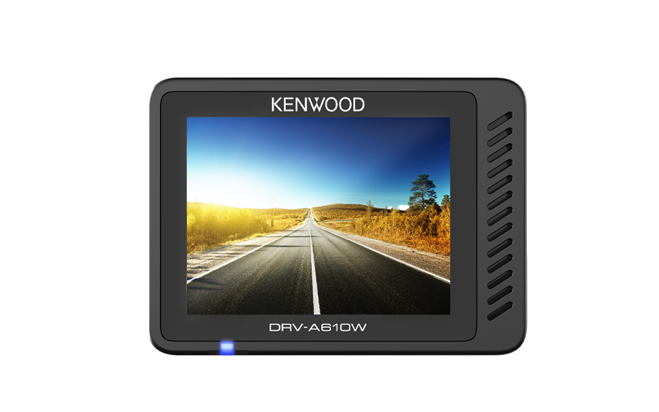 Kenwood DRV-A610WDP 4K HD dash cam with Wi-Fi, GPS, and rear-view cam