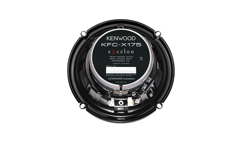 Kenwood KFC-X175 6-1/2” 2-Way Speakers, 240W Max/80W RMS