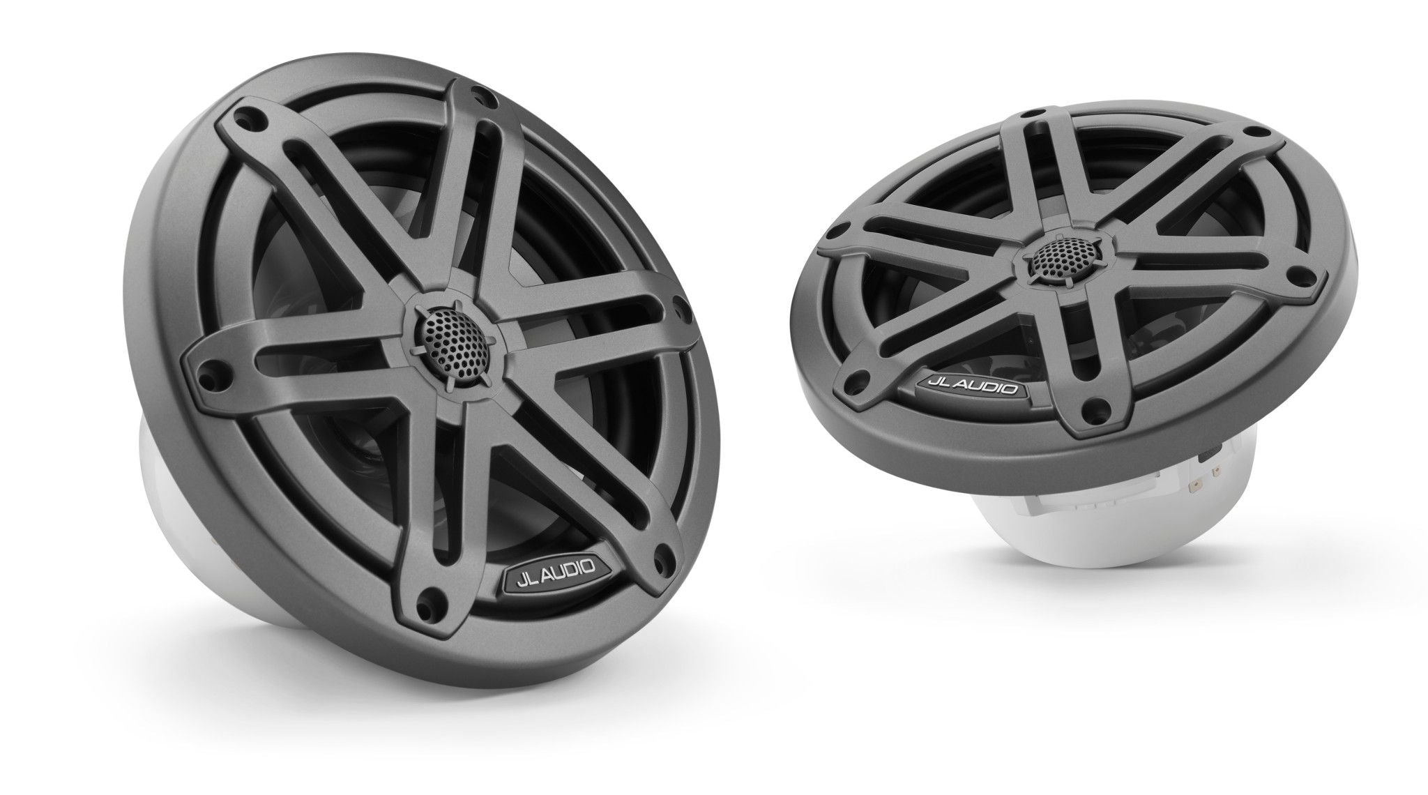 JL Audio XDM400/4 Amp + x2 Pairs M3-650X-S-GM 6.5" Marine Speaker Bundle
