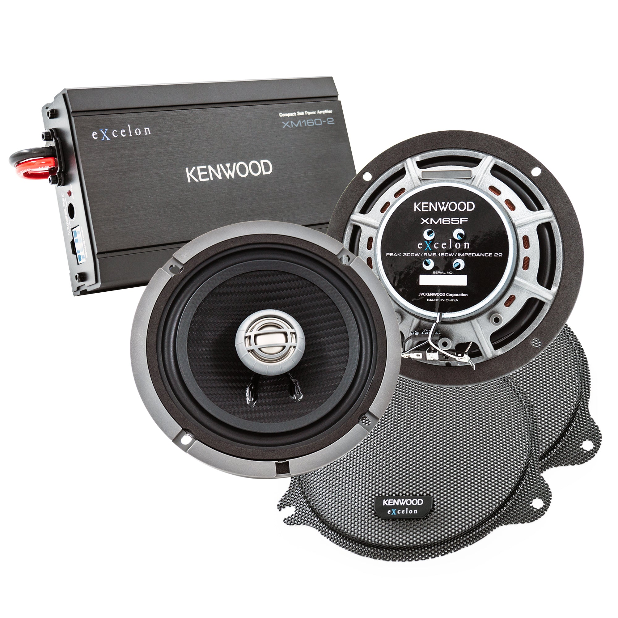 Kenwood P-HD1F Speakers and Amplifier Kit for Select 2014-Up Harley-Davidson Motorcycles