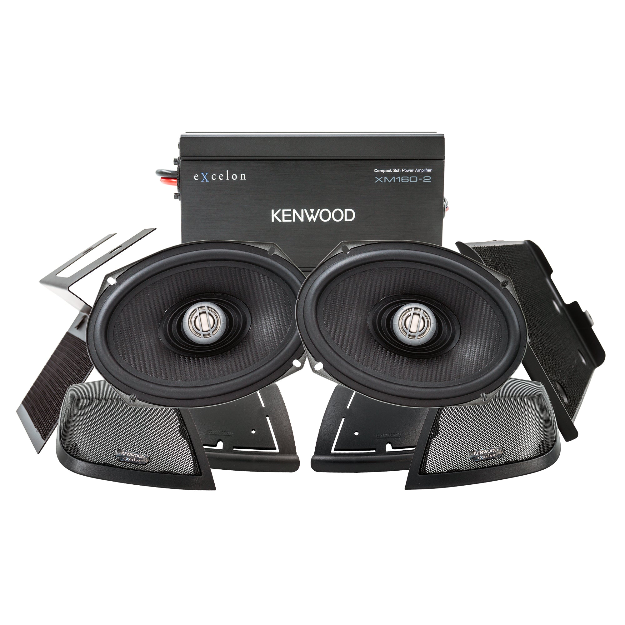 Kenwood P-HD2R Rear Speakers + Amplifiers Kit for Select 2014-Up Harley-Davidson Motorcycles