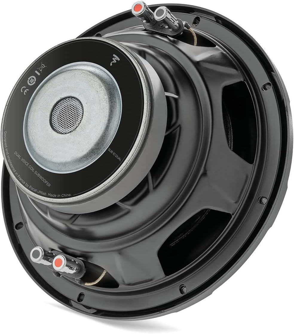 Focal SUB 10 Dual 10" Subwoofer, Dual 4-Ohm Voice Coil, 250W RMS - 500 W MAX