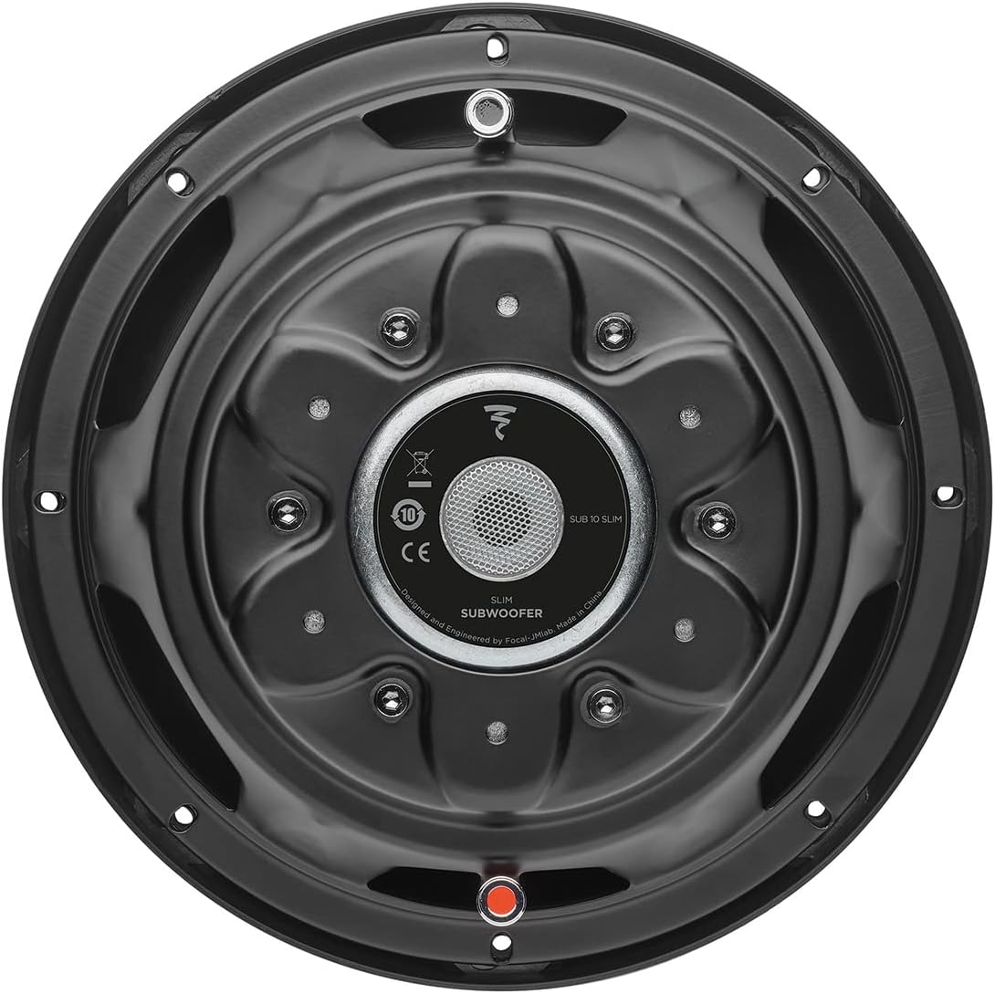 Focal SUB 10 Slim 10" Shallow Mount Subwoofer, Single 4-Ohm, 230W RMS - 460 W MAX