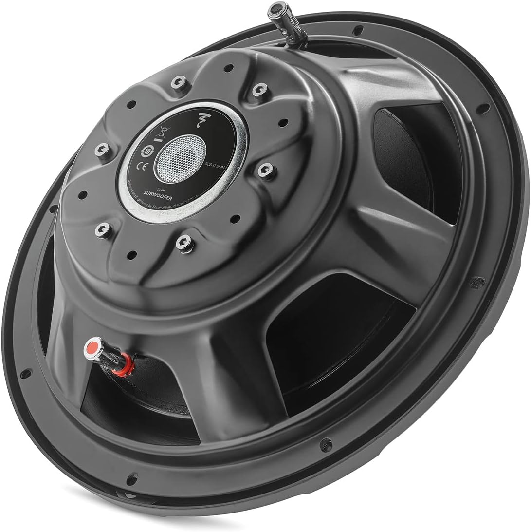 Focal SUB 12 Slim 12" Shallow Mount Subwoofer, Single 4-Ohm, 280W RMS - 560 W MAX