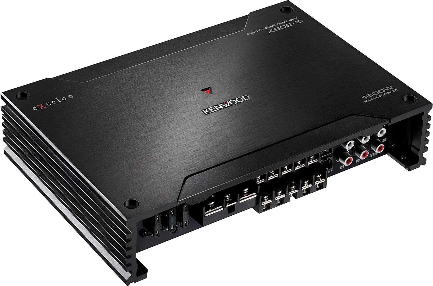 Kenwood X803-5 eXcelon Amplifier Class D 5-Channel Power Amp, 75Wx4+50