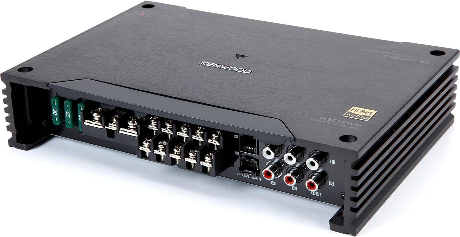 Kenwood X803-5 eXcelon Amplifier Class D 5-Channel Power Amp, 75Wx4+500W 2 Ohms
