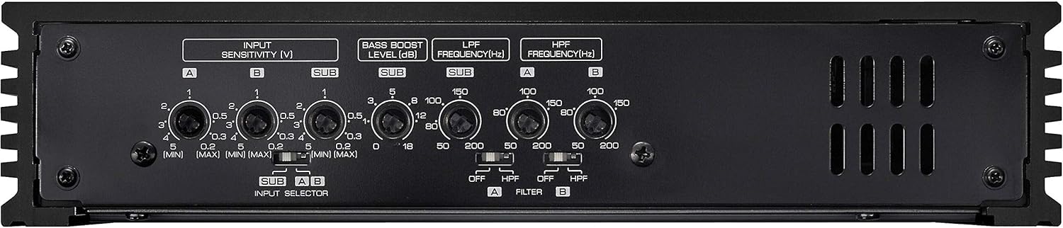 Kenwood X803-5 eXcelon Amplifier Class D 5-Channel Power Amp, 75Wx4+500W 2 Ohms