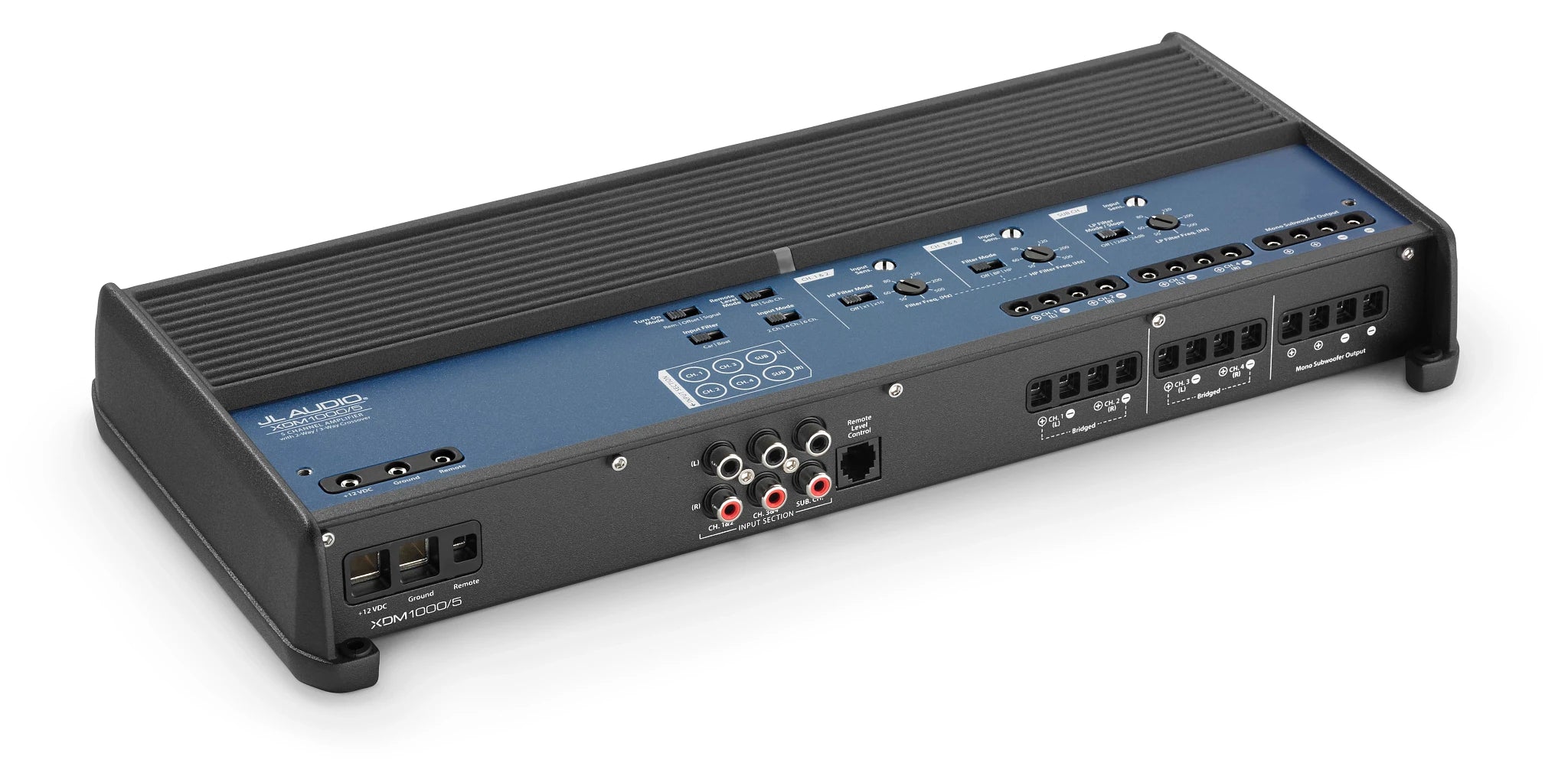 JL Audio XDM1000/5 Amp + 2 pair M6-650X-S-GWGW + M6-10IB-S-GWGW4 Marine Bundle