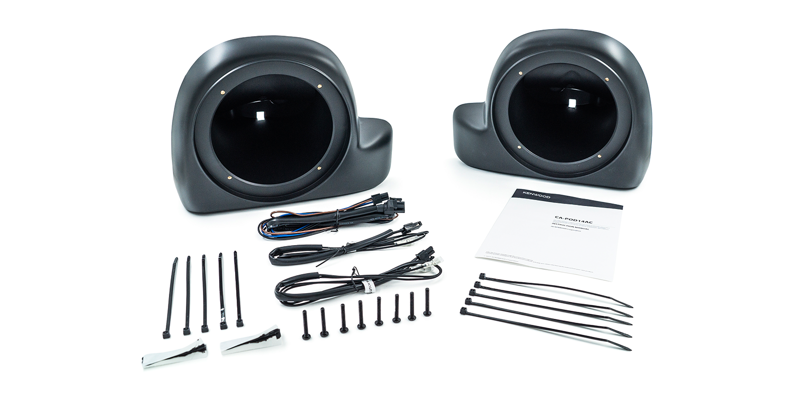 Kenwood CA-POD14AC Speaker Pods for Liquid-Cooled Harley-Davidson Touring Motorcycles (Copy)