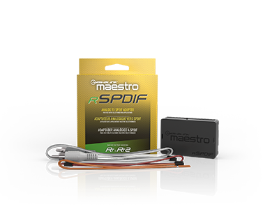 iDatalink Maestro ACC-RR-SPDIF Supported factory-amplifier retention installations with an aftermarket radio Analog-to-SPDIF audio converter product view