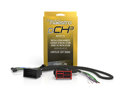 iDatalink Maestro HRN-DSP-CH3 Select 2013-and-newer Chrysler, Dodge, Fiat, Jeep and Ram vehicles without a factory amplifier DSP T-Harness product view