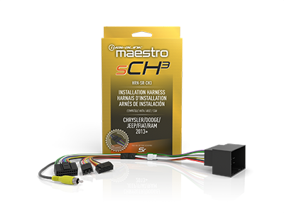 iDatalink Maestro HRN-SR-CH3 Select Ram, Jeep and Fiat vehicles from 2013 onward Radio replacement T-harness product view