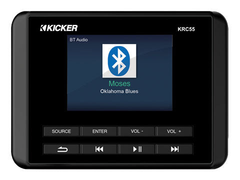 Kicker 47KRC55 digital marine remote front view