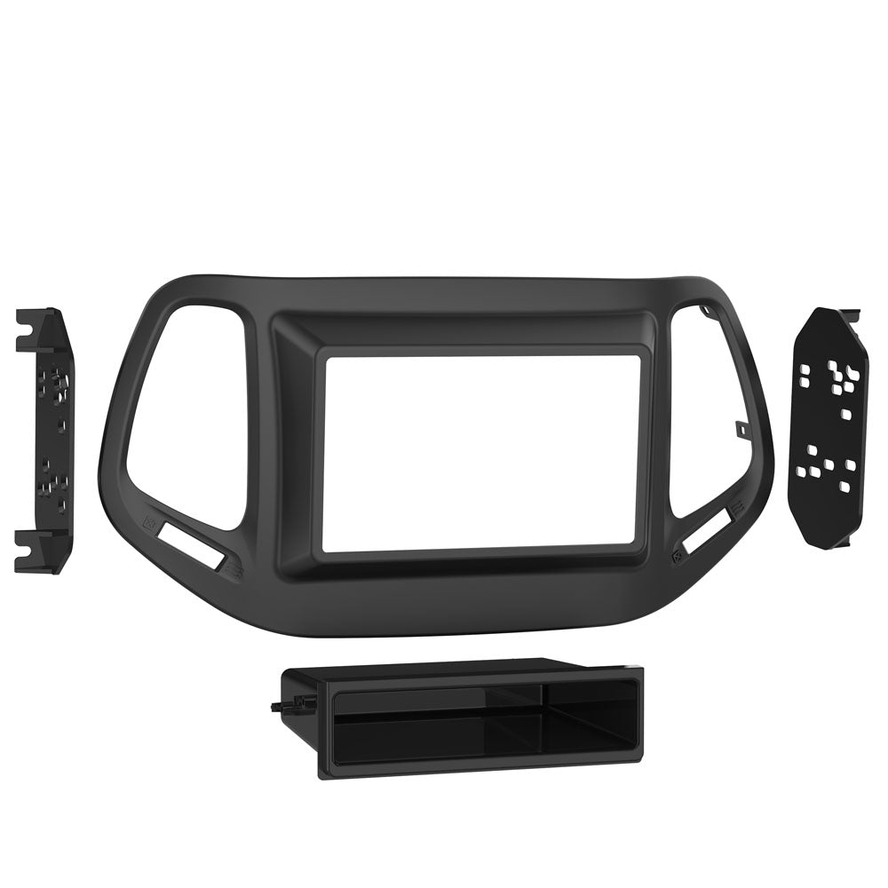 Metra 99-6545B Single-DIN Dash Kit with Pocket for Select Jeep Compass