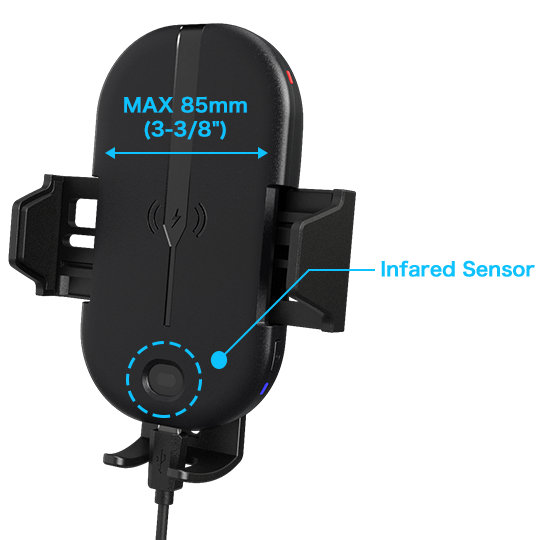 Kenwood CAX-HL10QI Motorized Qi Wireless Charging Car Mount