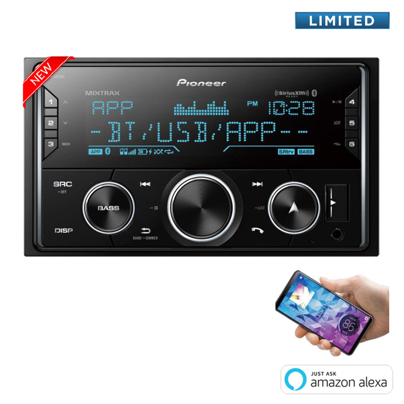 Pioneer MVH-S622BS Double Din Bluetooth Digital Media Receiver - Freeman's Car Stereo