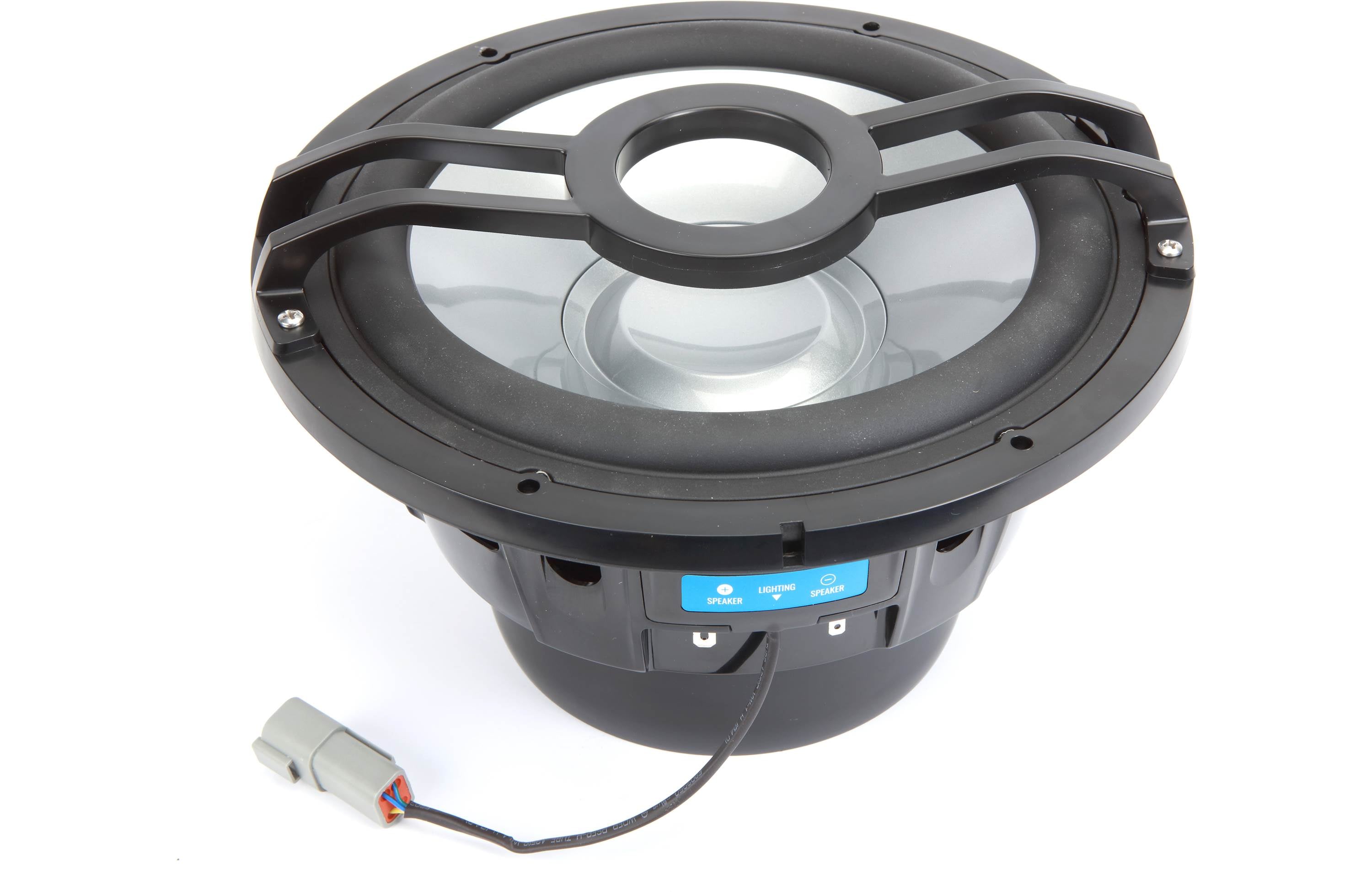 Clarion CMSP-101RGB 10-inch 4-Ohm Infinite Baffle Marine Subwoofer with RGB Lighting